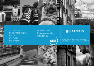 Informe GEM 2016 de la ciudad de Madrid